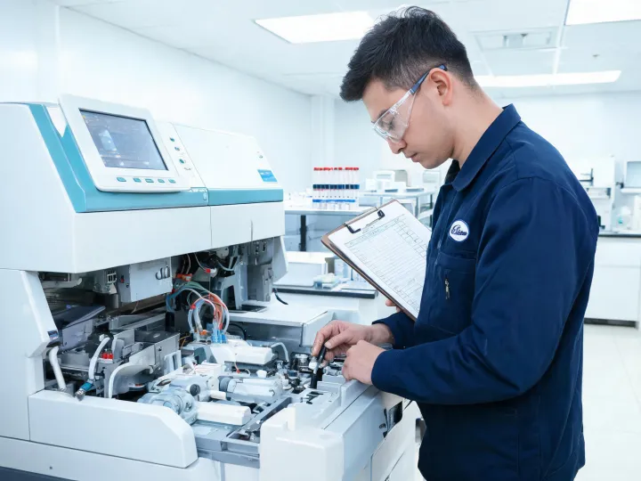 Analyzer maintenance and service verification